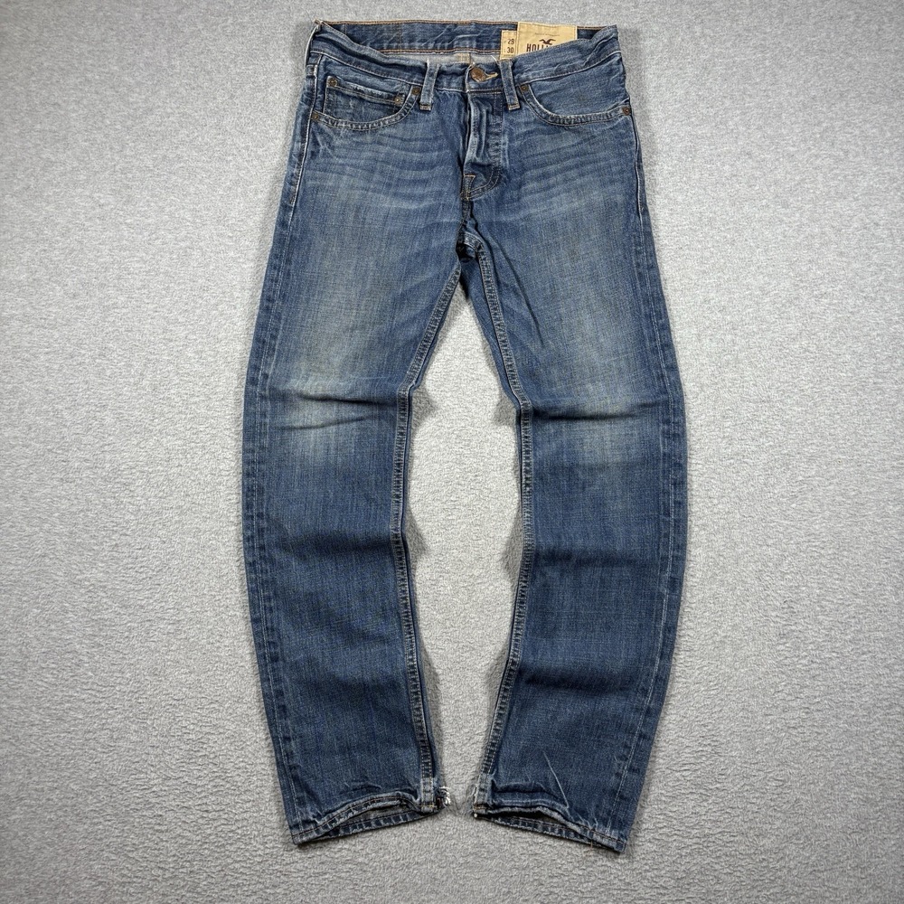 VTG Hollister Palm Canyon Jeans Mens 29x30 Low Rise Skinny Button Fly Y2K Grunge